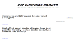 Desktop Screenshot of 247customsbroker.com