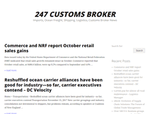 Tablet Screenshot of 247customsbroker.com